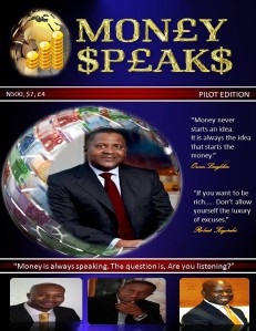 MONEY SPEAKS 1 NOVEMBER 2013