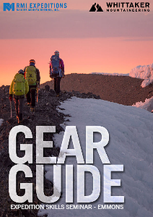 RMI and Whittaker Mountaineering Gear Guides