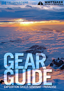 RMI and Whittaker Mountaineering Gear Guides