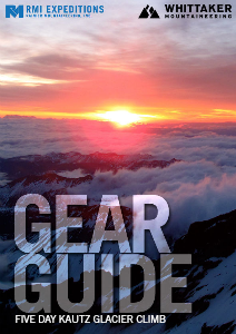 RMI and Whittaker Mountaineering Gear Guides Rainier Five Day Kautz Glacier Climb