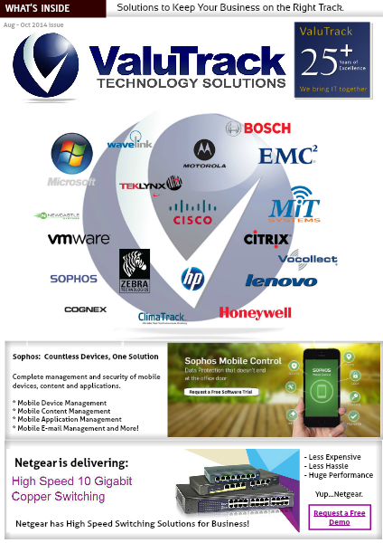 ValuTrack Aug - Oct 2014