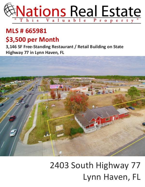 Nations Real Estate Portfolio of Properties 2403 South Highway 77, Lynn Haven, FL 32444