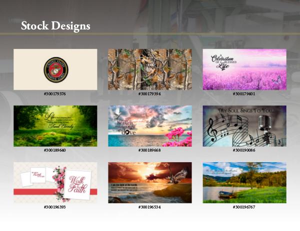 FHG Cap Panel Stock Designs stock design catalog