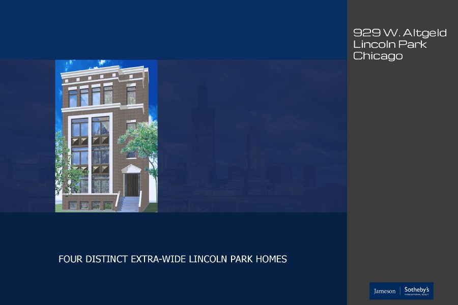 929 W. Altgeld Condominiums Brochure - Lincoln Park, Chicago III