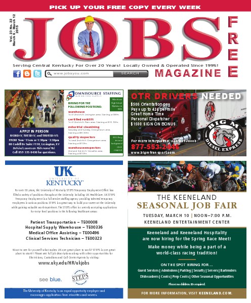 Jobs Magazine March 6 – 12, 2015