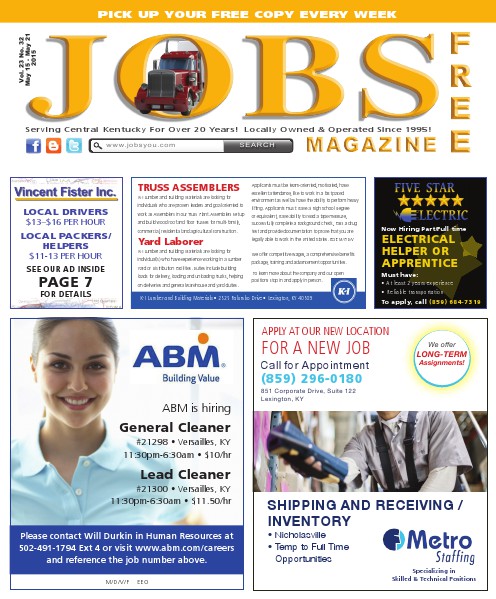 Jobs Magazine May 15 – 21, 2015