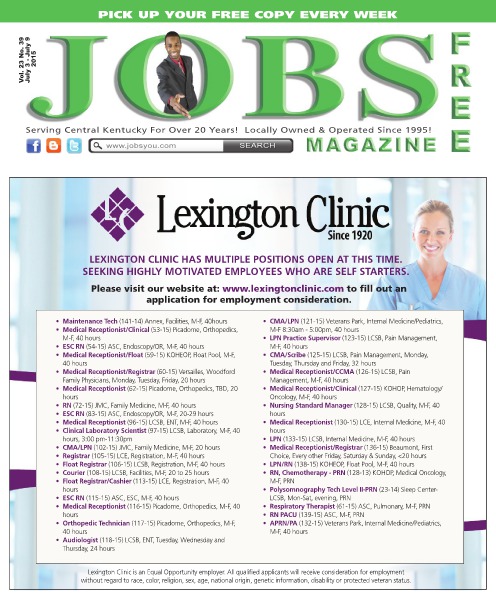 Jobs Magazine July 3 – 9, 2015