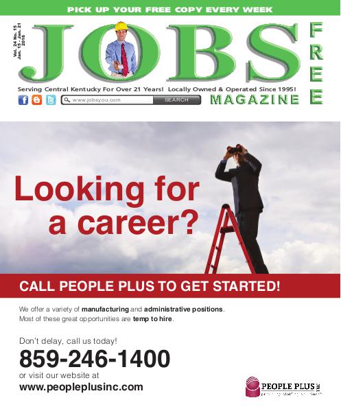 Jobs Magazine January 15 – 21, 2016