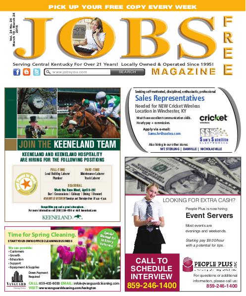 Jobs Magazine March 18 – March 24, 2016