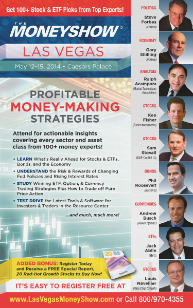 The MoneyShow The MoneyShow Las Vegas 2014 Brochure