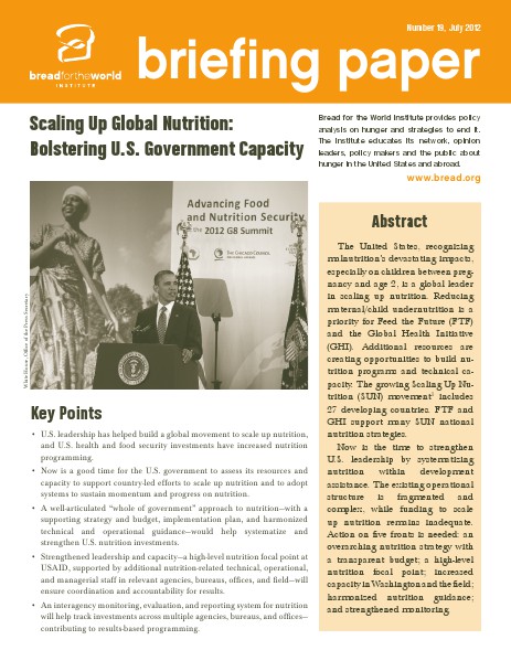 Briefing Papers Number 19, July 2012