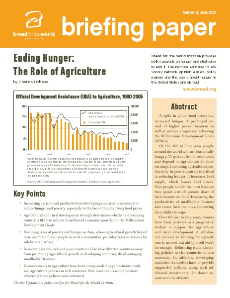 Briefing Papers Number 3, June 2008