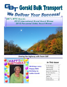 GBT Newsletter Autumn