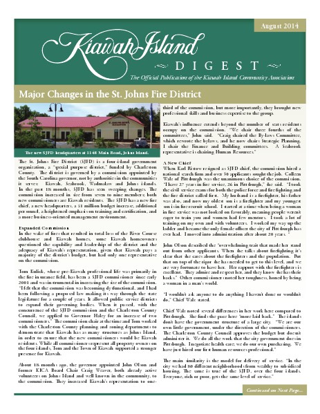 Kiawah Island Digest August 2014