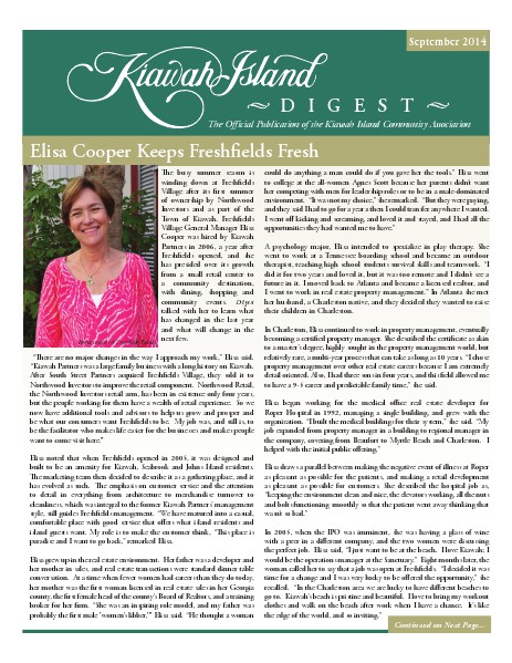 Kiawah Island Digest September 2014