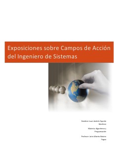 INTRODUCCION Campos de accion ing de sistemas