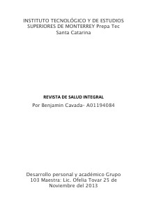 Revista de salud integral Vol. 1