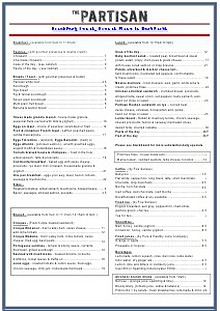 Breakfast, Lunch, Brunch Menu in East Perth