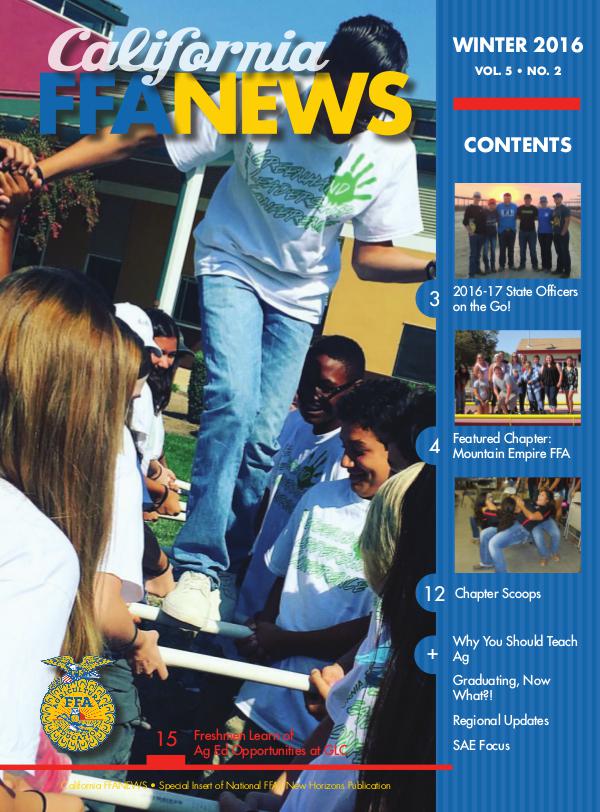 California FFA News Winter 2016