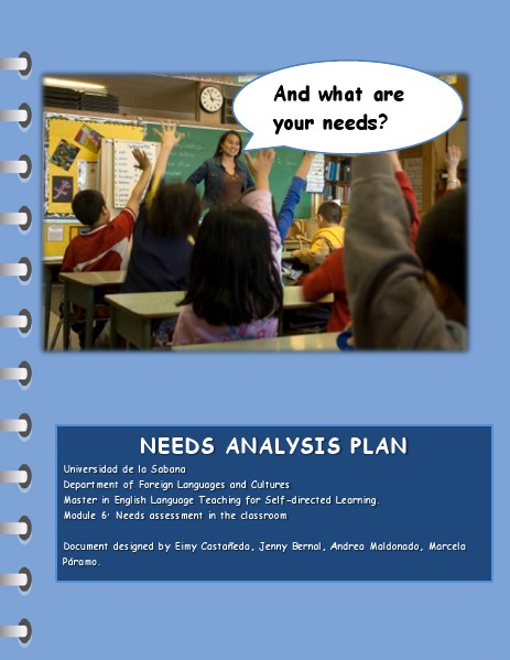 Needs analysis March 2014