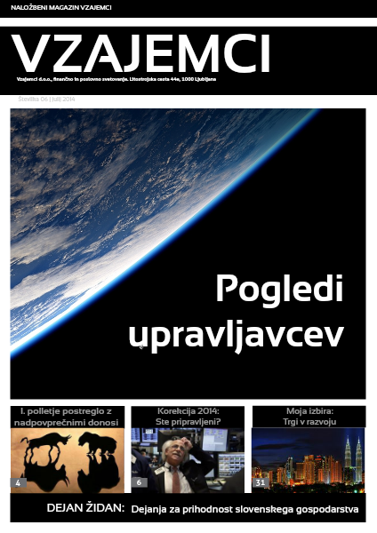 Naložbeni magazin Vzajemci julij 2014