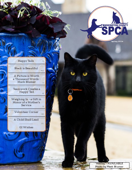 Washington County SPCA Newsletter SPRING 2014