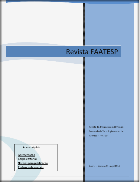 Revista FAATESP Ano 1 / N° 1 - Ago 2014