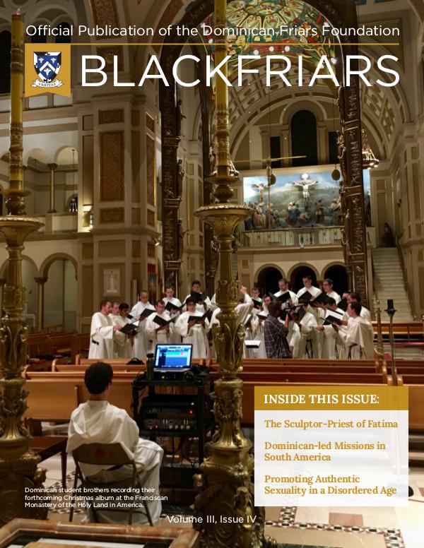 BlackFriars Volume III, Issue IV